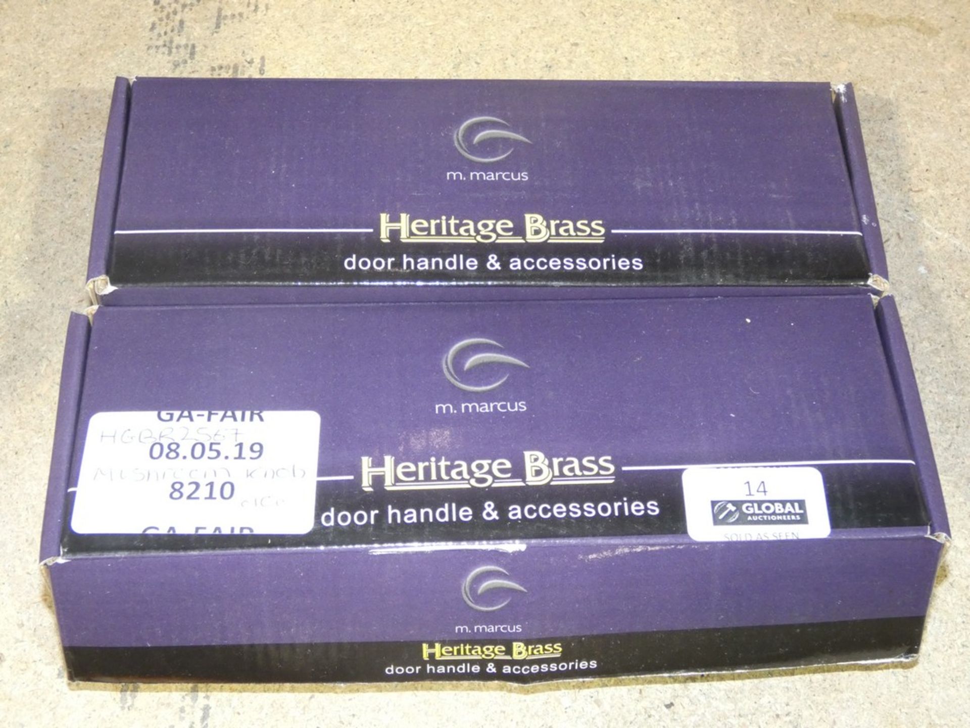 Sourced From Wayfair: Heritage Brass Mushroom Door Handle Knobs RRP £20 Each (8210)(HGBR2567)