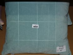 Sourced From Wayfair: Gallery Home Duck Egg Blue Check Designer Scatter Cushions RRP £25 Each (