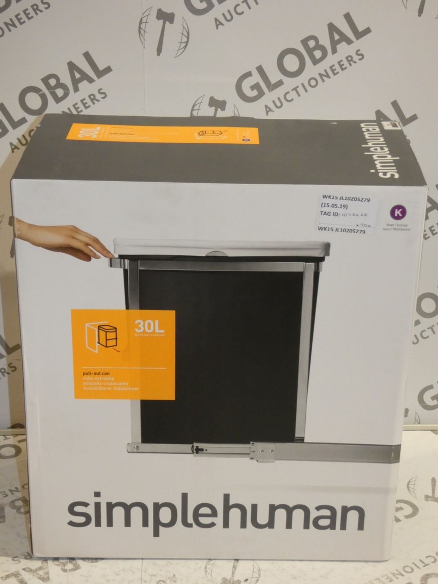 Sourced From John Lewis: Boxed Simplehuman out of Sight 30L Kitchen Mount Bin RRP £70 (1072428)
