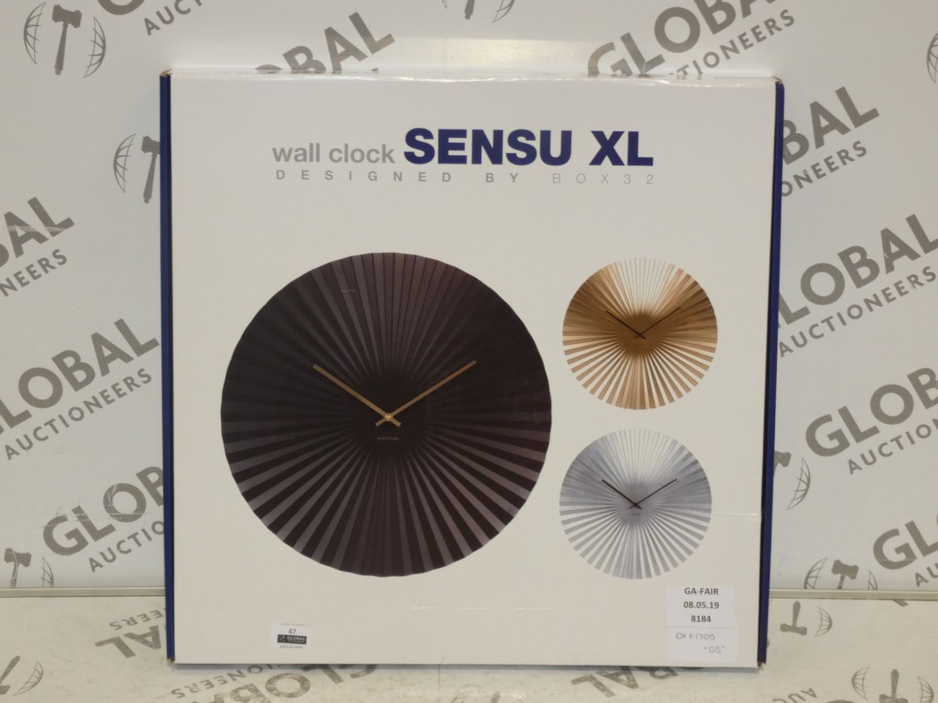 Sourced From Wayfair: Boxed Carlsson Sensu XL Design Wall Clock RRP £55 (OXE1705)(8184)