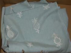 Sourced From John Lewis: Peace of Blue Fabric Pineapple Print Fabric Upholstering Material RRP £