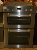 Zanussi Twin Cavity Fully Integrated Stainless Steel Fan Assisted Double Electric Oven