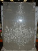 Sourced From Wayfair: Large Hill Interiors Cement Textured Chandelier Wall Art Picture RRP £180 (