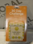 Sourced From John Lewis: Brand New 30 Day Challenger Happiness Think Happy Be Happy Post It Note