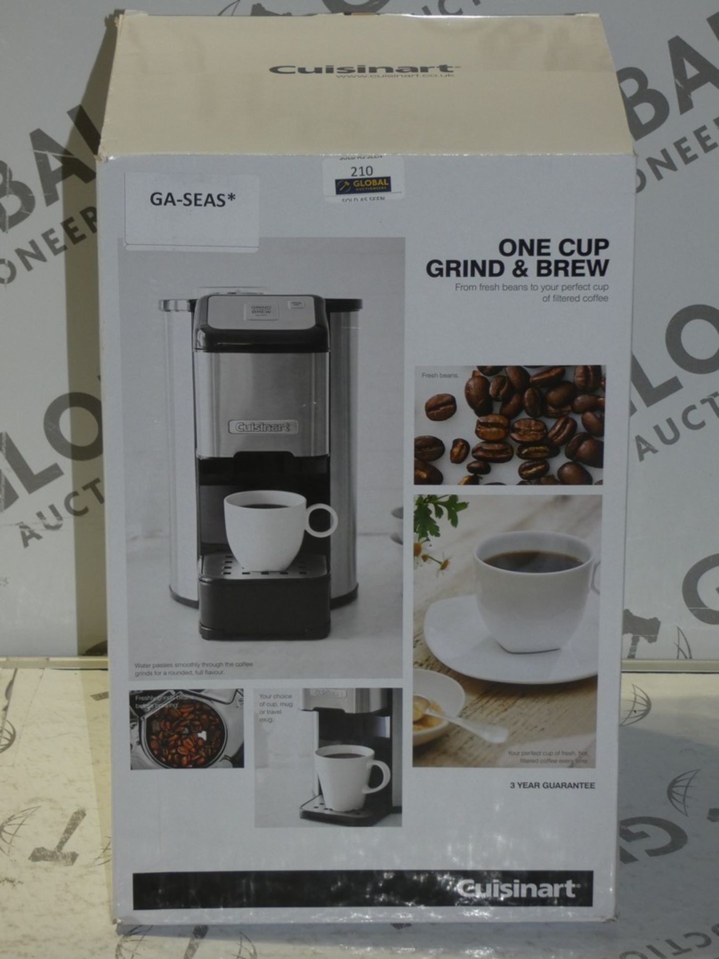 Boxed Cuisine Item 1 Cup Grind and Brew Coffee Maker RRP £90