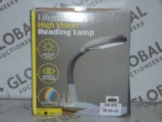Lot to Contain 3 Boxed Life Max High Vision Reading Lamp