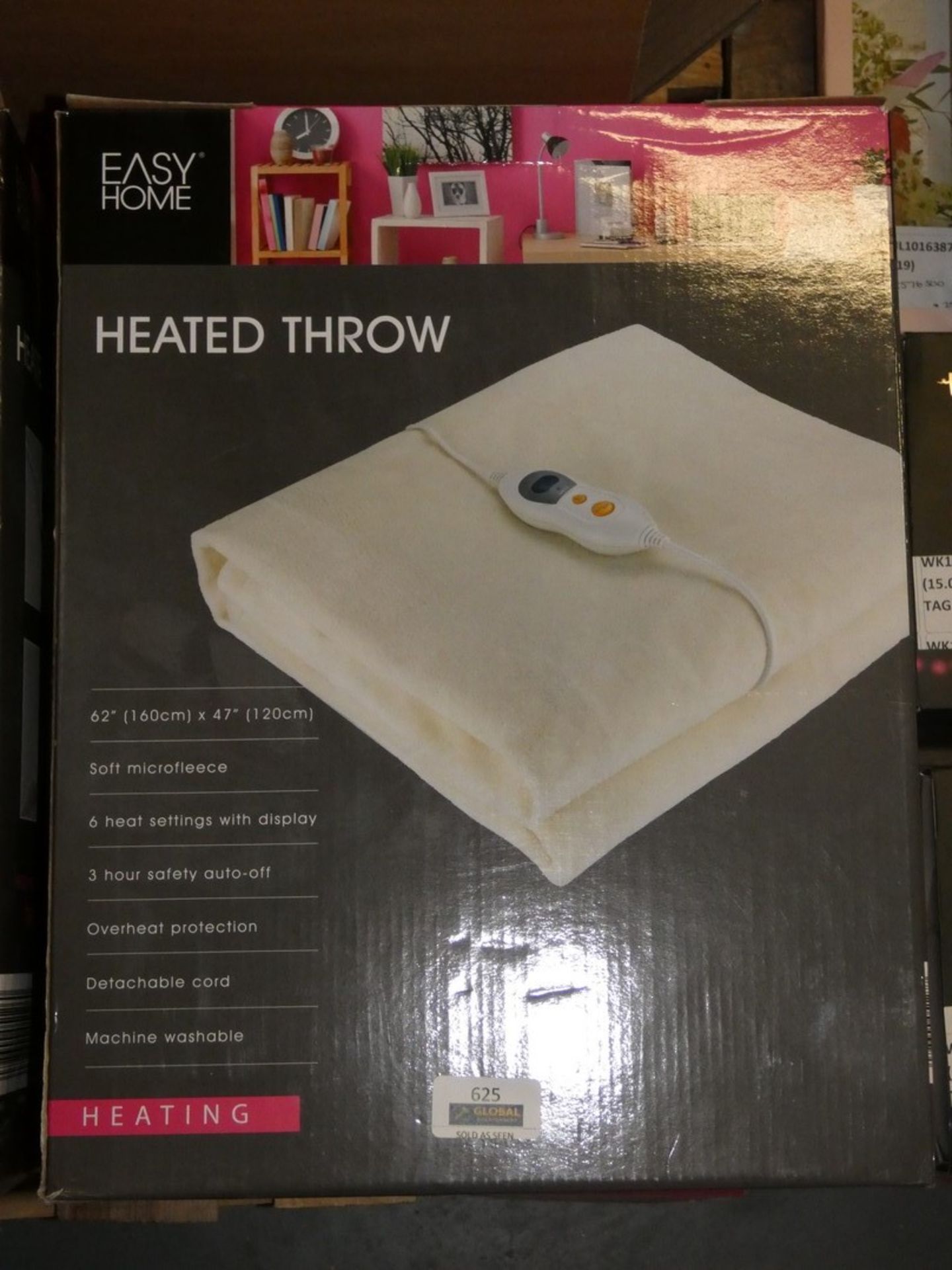 Lot to Contain 2 Easy Home Electric Heated Throws