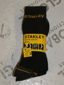 Lot to Contain 5 Brand New Packs of 3 Stanley Sizes 6-11 Work Socks with Combined RRP £38