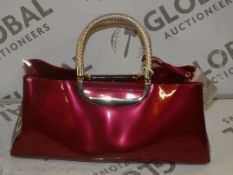 Metallic Red Gold and Diamonte Detail Brand New Coolives Women's Shoulder Bag RRP £50