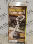 Lot to Contain 2 Boxed Life Max Magnifying Table Lamps