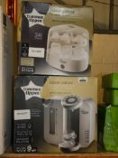 Lot to Contain 2 Boxed Assorted Items to Include a Tommee Tippee Closer to Nature Perfect