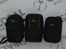 Lot to Contain 12 Assorted Lowepro Digital Camera Protective Cases