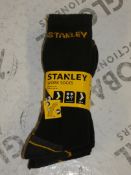 Lot to Contain 5 Brand New Packs of 3 Stanley Sizes 6-11 Work Socks with Combined RRP £31