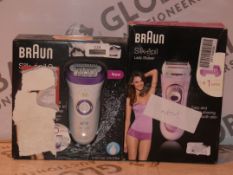 Lot to Contain 2 Assorted Braun Silk Appeal Lady Shaver and Lady's Hair Removal System