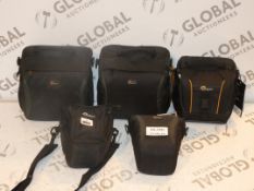 Lot to Contain 5 Assorted Lowepro SLR Camera Cases