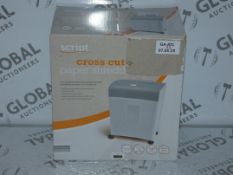 Lot to Contain 2 Boxed Script Crosscut Paper Shredders