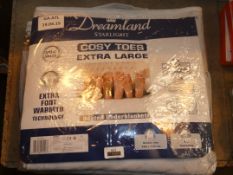 Lot to Contain 2 Dreamland Starlight Extra Large Cosy Toes Heated Blankets