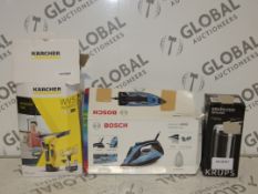 Assorted Items to Include 1 Krups F203 Coffee Grinder, 1 WV5 Premium Karcher and 1 Sensixx