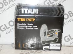 Boxed Titan TTB517SCP Nailer and Stapler Gun RRP £30 (71120)(312932)