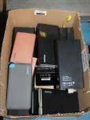 Assorted Energiser Power Banks in Black and Rose Gold