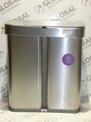Boxed Simple Human Stainless Steel 58ltr Sensor Bin with Voice Sensor and Motion Sensor RRP £250