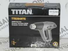 Boxed Titan TTB284H2G 2000W Heat Guns RRP £30 Each (73867)