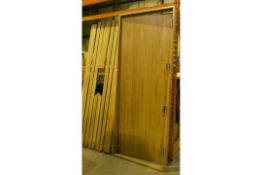 Solid Wooden Oak Finish 2 Hour Internal Fire Door With Surround RRP £800