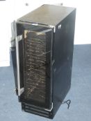 Black Under Counter Slimline Wine Cooler