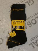 Brand New Packs of 3 Sizes 6-11 Stanley Work Socks RRP £6