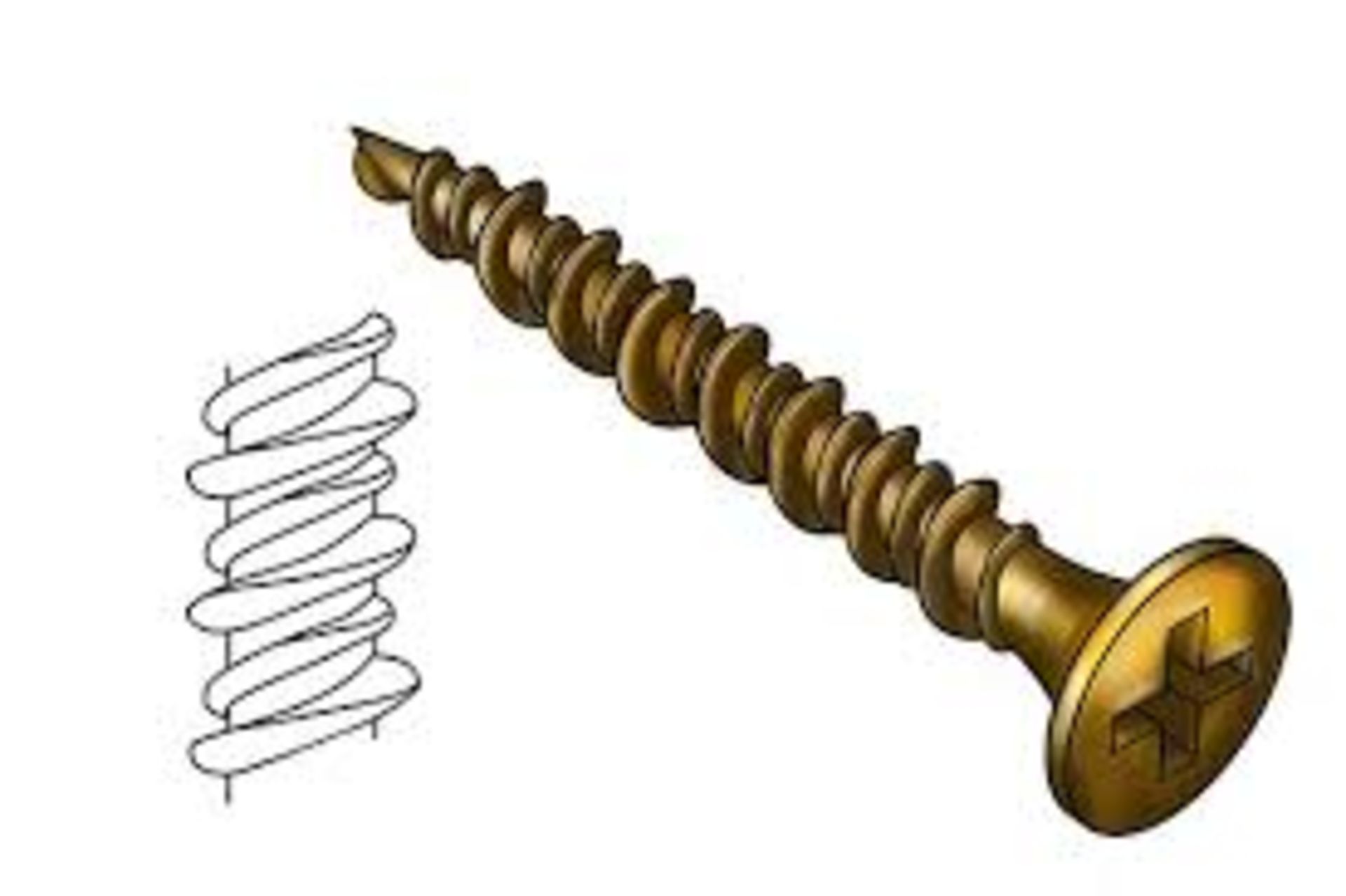 Brand New and Sealed Packs of 100 5 x 100mm Multi Purpose Single Thread Screws Zinc Plated RRP £30