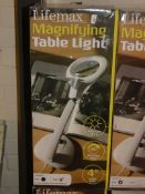 Boxed Lifemax Magnifying Table Lamps