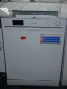 Sharp QW-F471W Double AA Rated Under Counter Freestanding Dishwasher