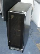 Black Slimline Under Counter Wine Cooler