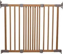 Boxed Baby Dan Wooden Super Flexible Wall Mounted Safety Gate RRP£50