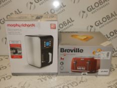 Boxed Assorted Kitchen Items to Include Morphy Richards Accents Digital Pour Over Coffee Machine