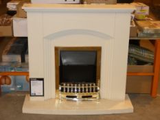 Fern Down Cream and Oak Electric Suite RRP£245 (10