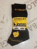 Brand New Packs of 3 Size UK6-11 Stanley Work Sock