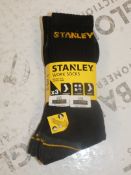 Brand New Packs of 3 Size UK6-11 Stanley Work Sock