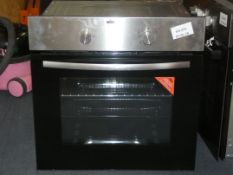 Stainless Steel and Black Glass Fully Integrated Single Gas Oven