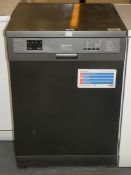 Sharp QW-DX26F41A AAA Rated Free Standing Dishwasher in Anthracite Grey With 12 Months Manufacturers