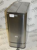 Simple Human Stainless Steel Rectangular Butterfly Sensor Bin RRP £150