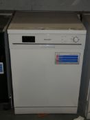 Sharp QW-F471W AA Rated Free Standing Integrated Dishwasher with 12 Month Manufacturers Warranty