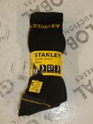 Brand New Packs of 3 Size UK 6 - 11 Stanley Work Socks RRP £6 Per Pack