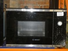 Bosch Stainless Steel and Black Glass Fully Integrated Microwave Oven (In Need of Attention)