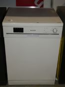 Sharp QW-F471 AA Rated Free Standing Under the Counter Dishwasher In White with 12 Months