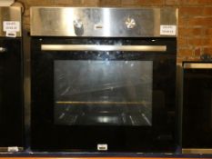 Stainless Steel and Black Glass Fully Integrated Gas Oven