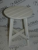 St Ives Solid White Wooden Stool RRP £50