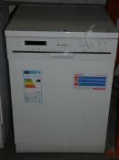 Sharp QW-G472W AA Rated Free Standing Dishwasher with 12 Months Manufacturers Warranty