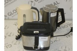 Assorted Kitchen Items to Include Deep Fat Fryers, Coffee Makers, 2.5ltr Kettles
