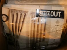 Lot to Contain 4 Assorted Items to Include Black Out Curtains, Madison Park Curtains, Enhanced